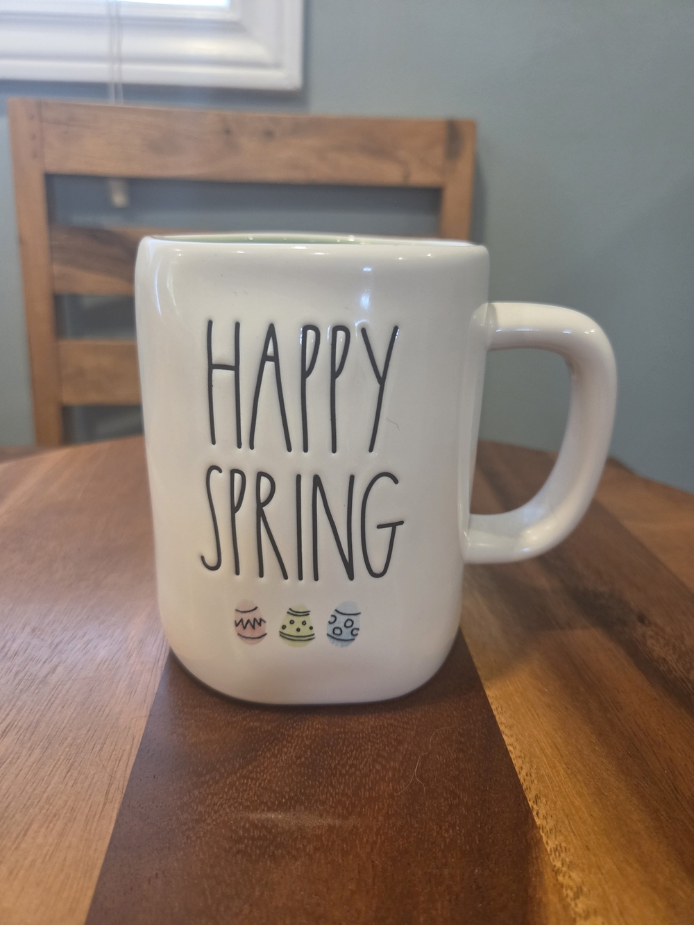 Rae Dunn "Happy Spring" Mug with Pastel Accents